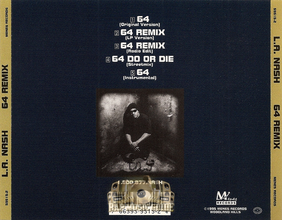 L.A. Nash 64 (Remix) 12インチ WESTSIDE L.A. Nash - 64 Remix: Single. CD | Rap Music Guide